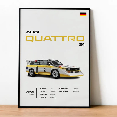 Audi quattro poster group - -,