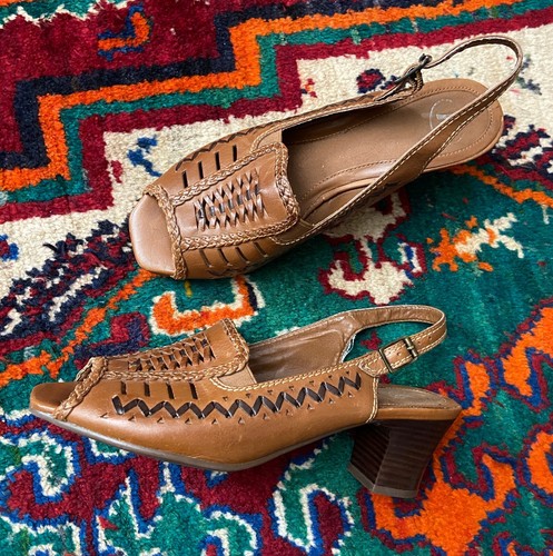 Vintage 1980s brown woven - brown,