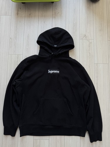 Supreme box logo hoodie black - box,