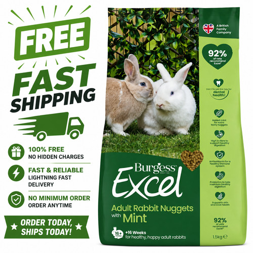 Burgess excel rabbit food - rabbit,