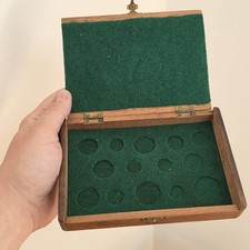 Vintage Wooden Coin Storage