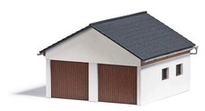 Busch 1647 Double garage