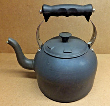 AGA Cookshop Hard Anodised Kettle 2.5 L Classic Black Grey