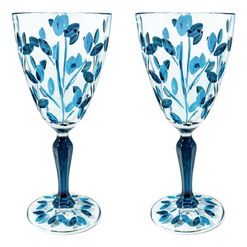 Pair murano wine - wine, glasses