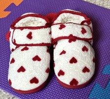 Marks And Spencer Toddlers White Slippers Size 10 Machine Washable