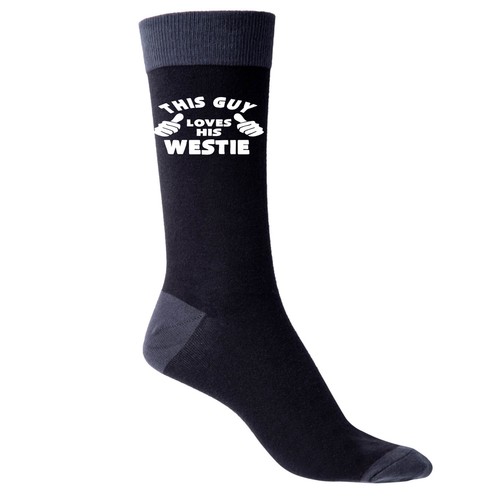 This guy loves his westie - loves,