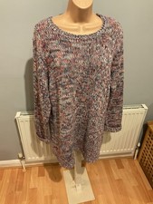 Multi Colour Ladies Jumper  Plus Size 20/22. By Maine Debenhams