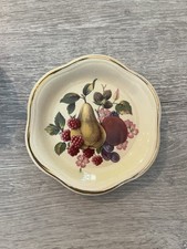 Royal Worcester Palissy Fruit Pear Dish Plate Ceramic Mini Plate Bone China