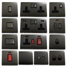 Black nickel screwless light - nickel,