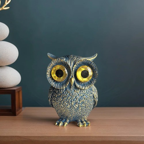 Cute big eyed owl figurine - cute,
