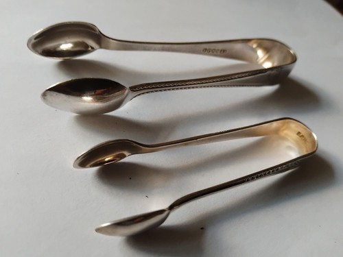 Silver plated sugar - plated, tongs