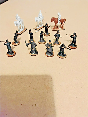 28mm metal victorian - , police