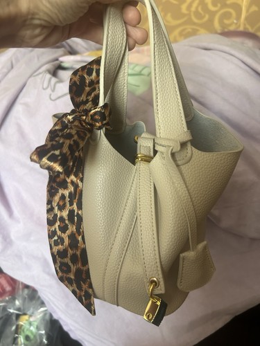 Cream beige leather - leather, bag