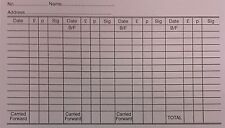 CLUB MEMBERSHIP PAYMENT CARDS , SAVING CLUB CARDS X 100 - LILAC