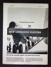 Original 1958 Advert Lockheed
