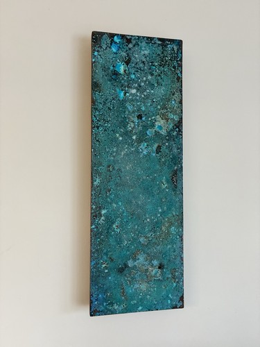 Copper patina wall panel - copper,