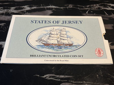 JERSEY 1992 BRILLIANT UNCIRCULATED 7 COIN SET: 1p, 2p. 5p, 10p, 20p, 50p & £1: