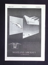 Original 1944 advert - original, westland