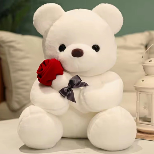 Plush bear soft toy holding - bear,