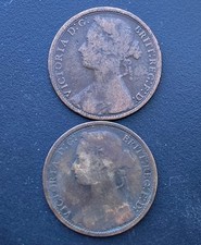 Victoria Pennies 1874 & 1875