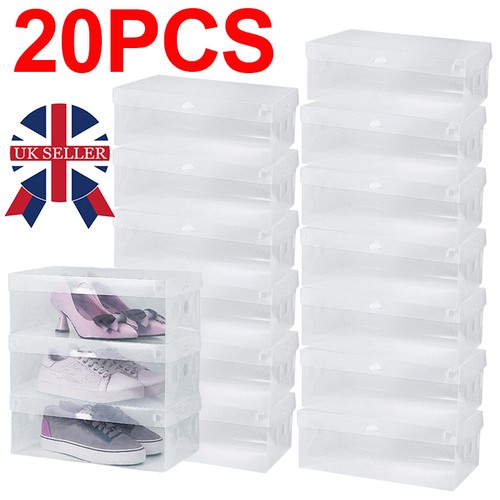 20x plastic clear shoe - clear, storage