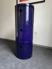 Kartell Componibili Storage unit - Large with 3 stacked drawers in blue/indigo