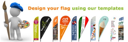 Custom flags free poles - £64,
