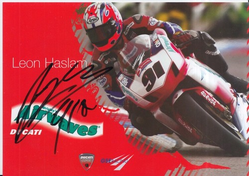Leon haslam hand signed bsb - leon,
