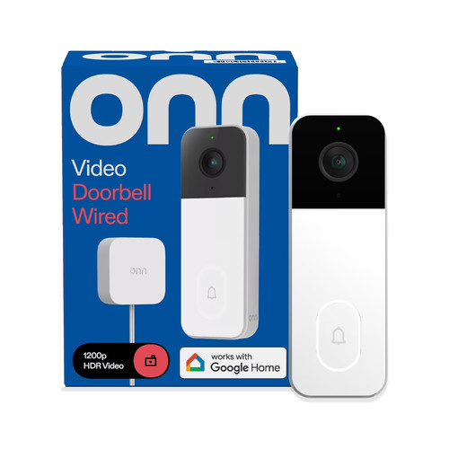 Onn video doorbell wired - wired,, with