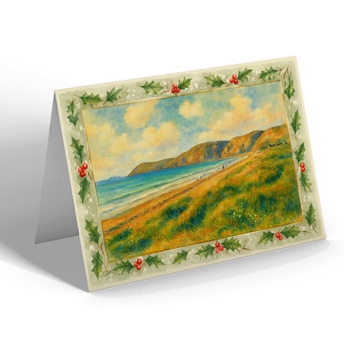 Xmas notelet brean down - notelet,