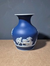 Lovely Antique Wedgwood Jasper Ware Dipped  Vase Shape 953