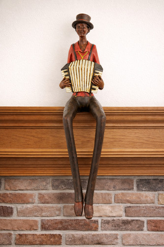 Jazz accordion player shelf - player,