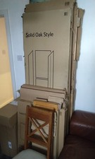 3 Carisbrooke Clevedon Oak units boxed b&q new boxed door s units larder side