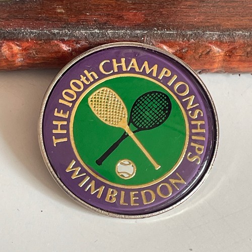 Vintage wimbledon badge 100th - wimbledon,