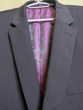 TED BAKER Size 42R Elevated black wool blend 2 button RA5M G50 ARUNDEL blazer