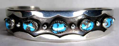 Navajo gem bisbee - turquoise, w
