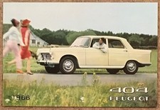 PEUGEOT 404 Car Sales Brochure