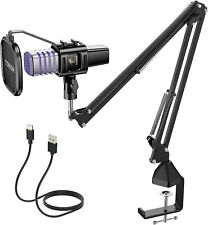 TONOR Cardioid Condenser Computer PC Mic with Arm Stand, Pop Filter, Shock M