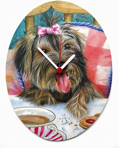Terrier puppy clock - terrier, terriers