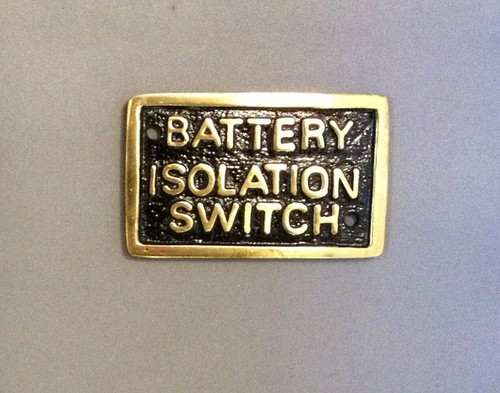 Narrowboat brass battery - narrowboat,