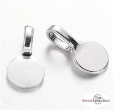 ROUND PENDANT BAILS GLUE ON