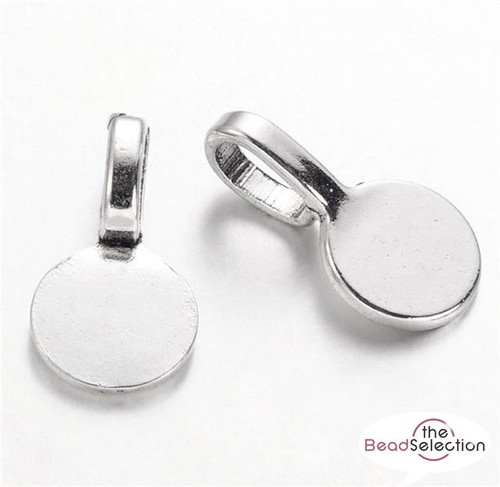 Round pendant bails glue - round,