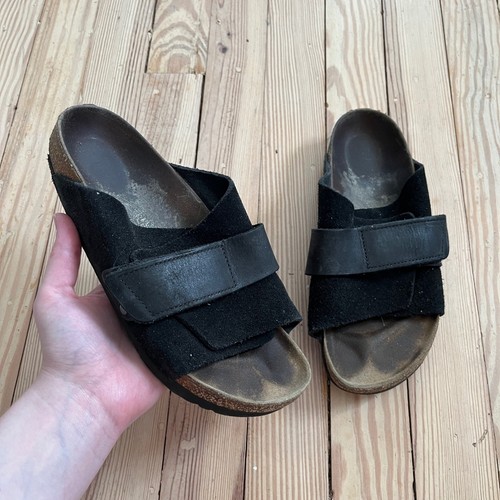 Birkenstock kyoto black suede - birkenstock,