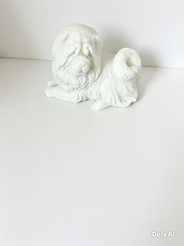 Chow dog - dog, candle