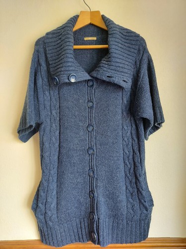 Ladies blue short - short, sleeve