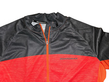 BOARDMAN MENS CYCLE JERSEY ORANGE & BLACK CYCLING SHORT SLEEVE TOP SZ MED