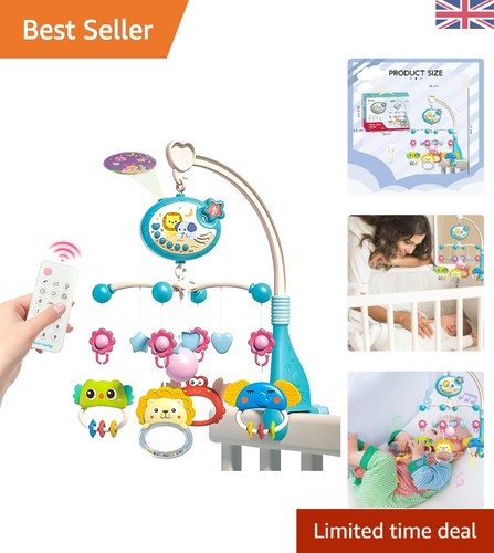 Soothing baby crib - mobile, with