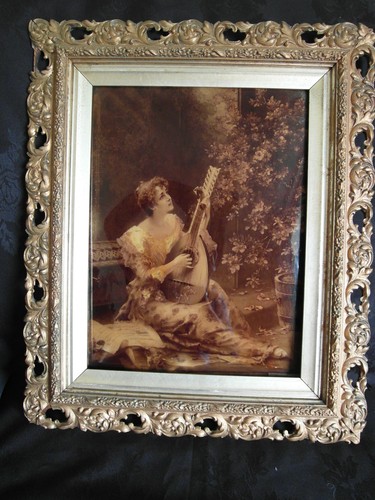 Antique victorian crystoleum - antique,