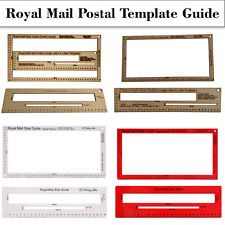 Royal Mail Size Guide Large Letter Small Parcel Ruler 3 Sizes Red White Wood