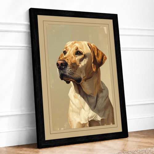 Noble labrador vintage framed - noble,